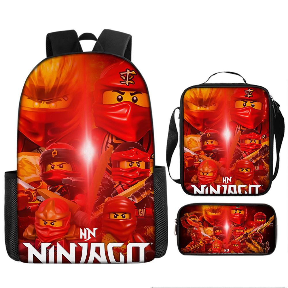 Cartoon-Rucksack-Set 3 Teile Leichte Schultasche für Mittelschüler Umhängetasche