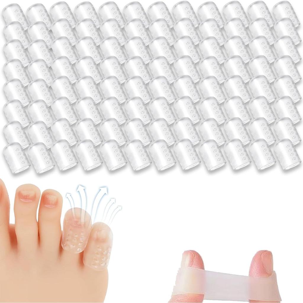 Silicone Anti-Friction Toe Protector, Silicone Toe Protectors, Gel Toe Protectors, Breathable Little Toe Covers, Blisters, Calluses, and Corns