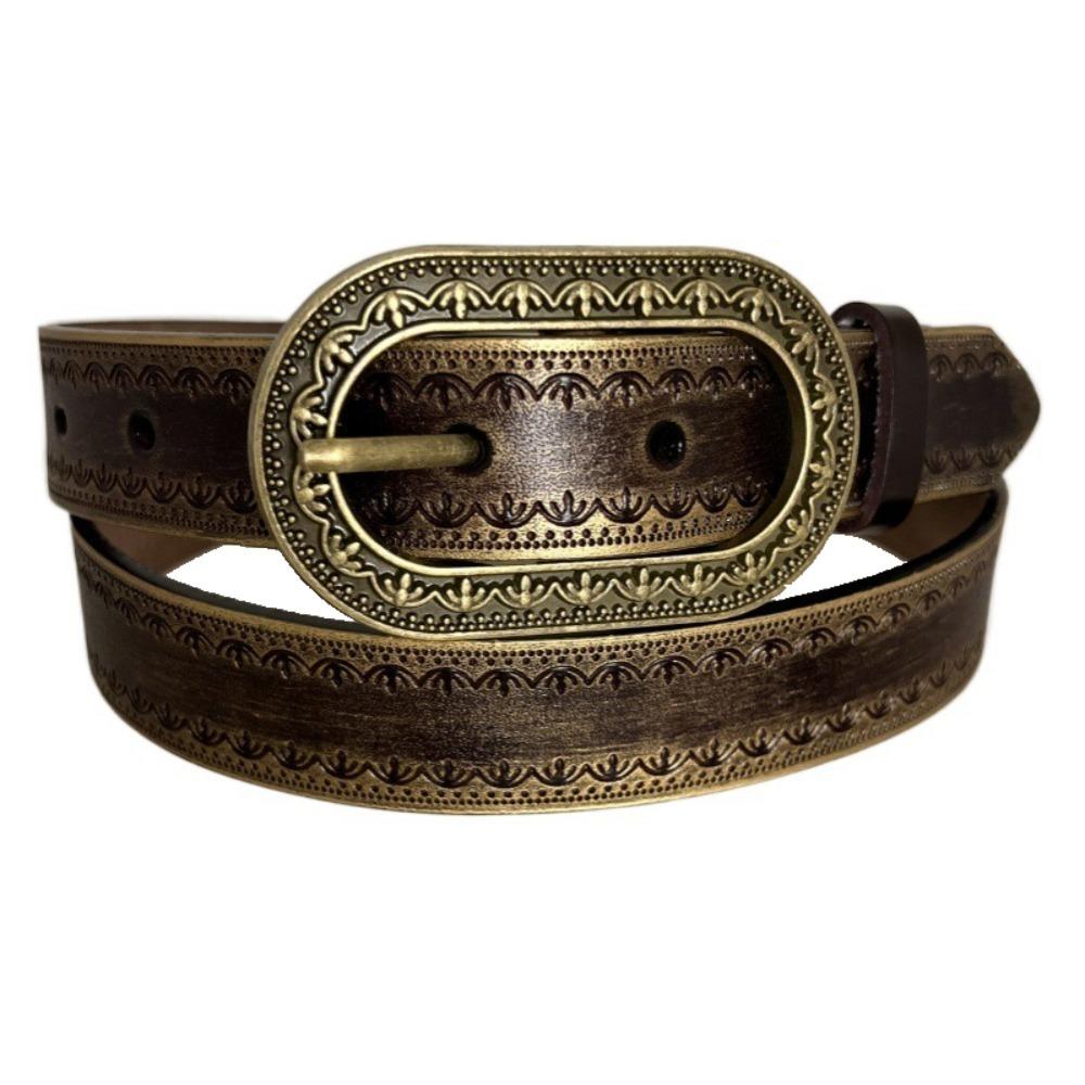 

2,8 см ремень из ПУ кожи градиентный винтажный пояс регулируемый мужской ретро пояс для джинсов брюк бронзовый/чёрный