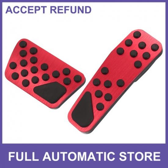1 Set Anti Slip Aluminum Alloy Foot Pedal Pads for Dodge Challenger Charger