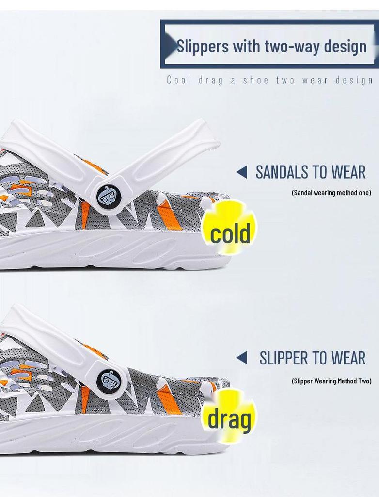 Herren Große Größe Sommer Leichte Flip-Flops: Modische geschlossene Strandschuhe und Sandalen für den Außenbereich