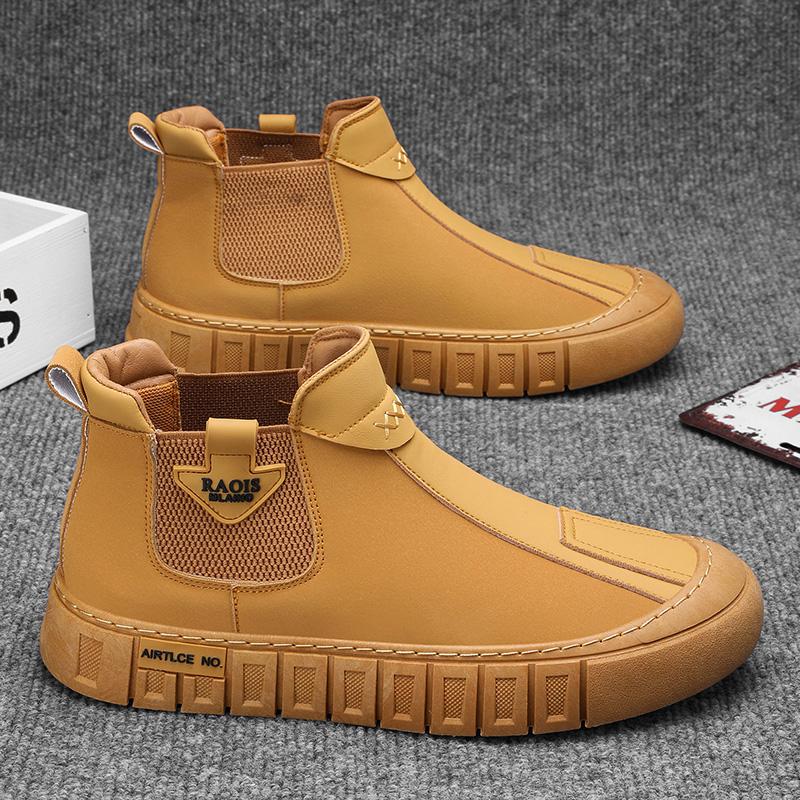 Fashion Men Comfort Autumn High Top Work Shoes Boots Are Lightweight  Versatile  and  Comfortable Daily High Top Boots