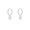Heart Moonstone Ear Cuffs: Versatile, Fashionable, and Simple Earrings with a Cold Style Heart Pendant for Women