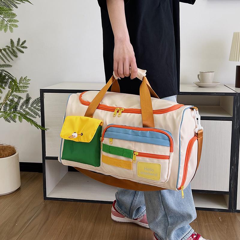 Casual Color Matching Oxford Travel Bags Large Capacity High Quality Shoulder and Crossbody Bags for Women 2024 Designer Style