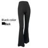 Women's Black Shark High-Waist Elastic Flared Pants