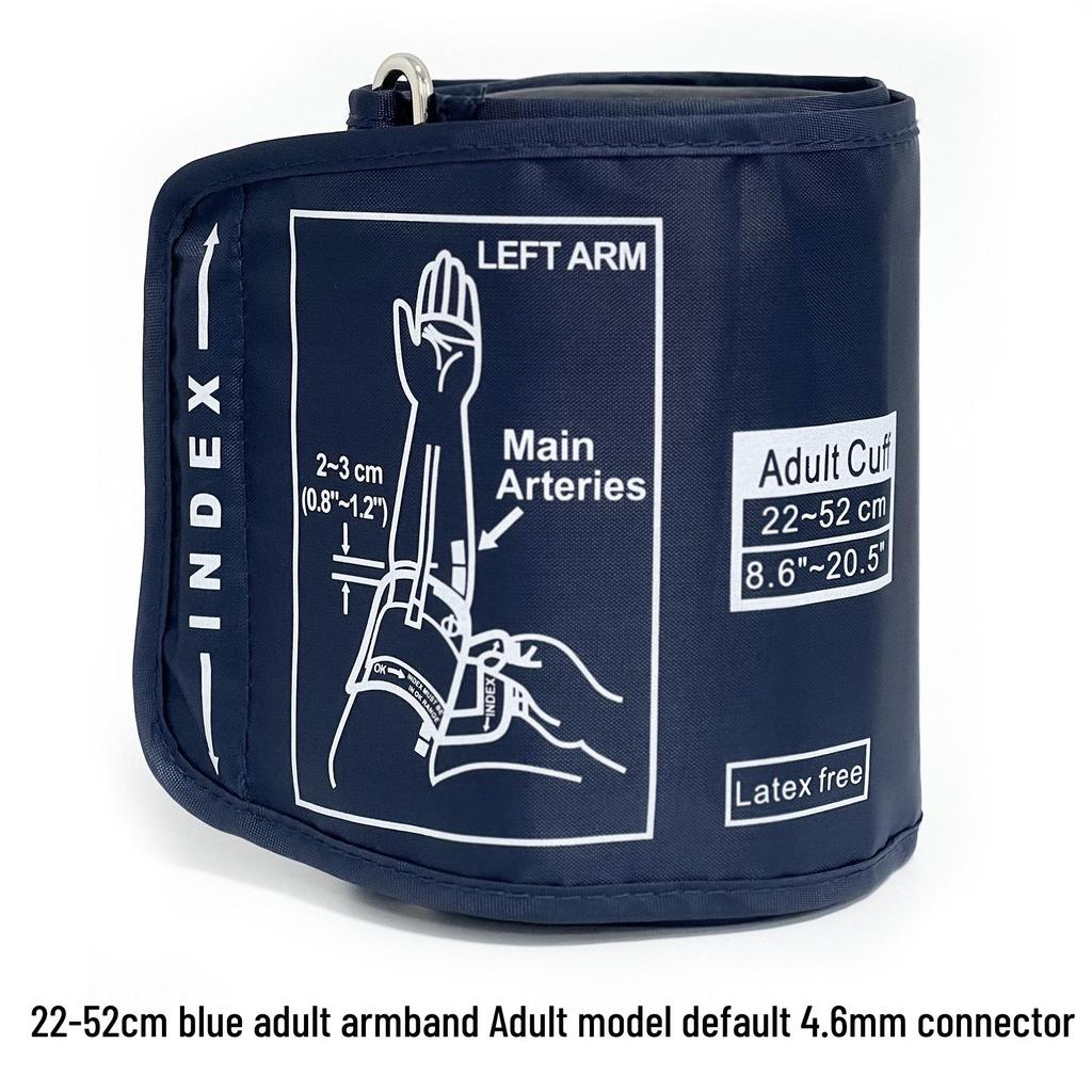 Upper Arm Blood Pressure Monitor with Extended Cuff