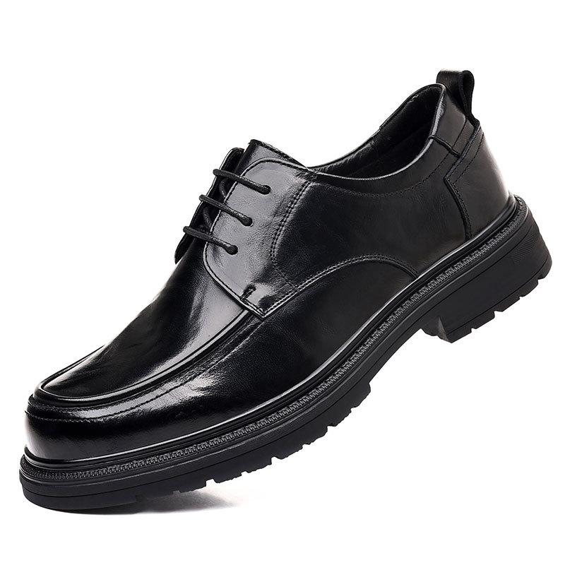 New Men's Shoes 2025 Autumn New Leather Derby Shoes Men's Business Dress Leather Shoes Wedding Shoes Groom Shoes