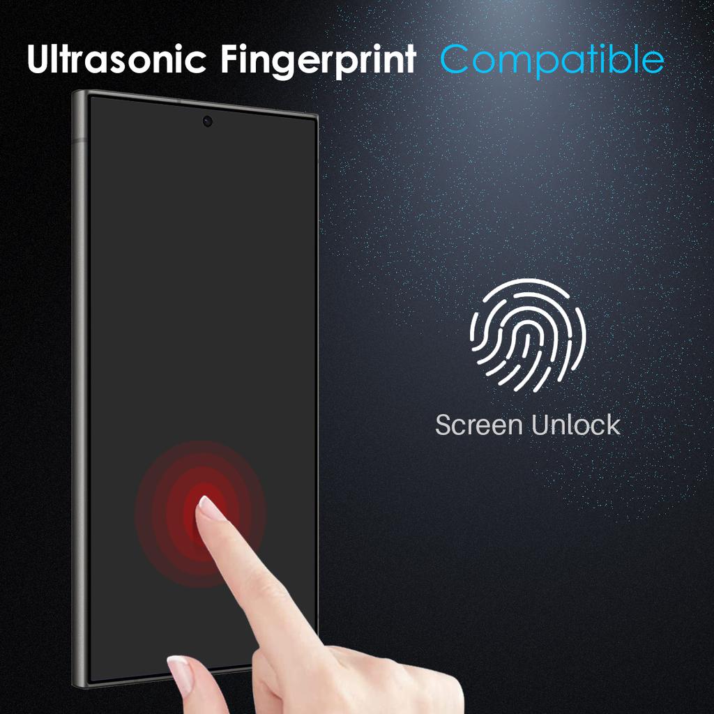 NORTHJO A++ For Samsung Galaxy S25 Ultra Privacy Screen Protector Support Fingerprint Unlock High Aluminium-Silicon Glass 0.3mm Film