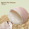 Hamster Nest Warm Bed Cozy Sleeping House Small Pet Cave Soft Guinea Pig Resting Place for Dwarf Rabbits Ferrets Hedgehogs Squirrels