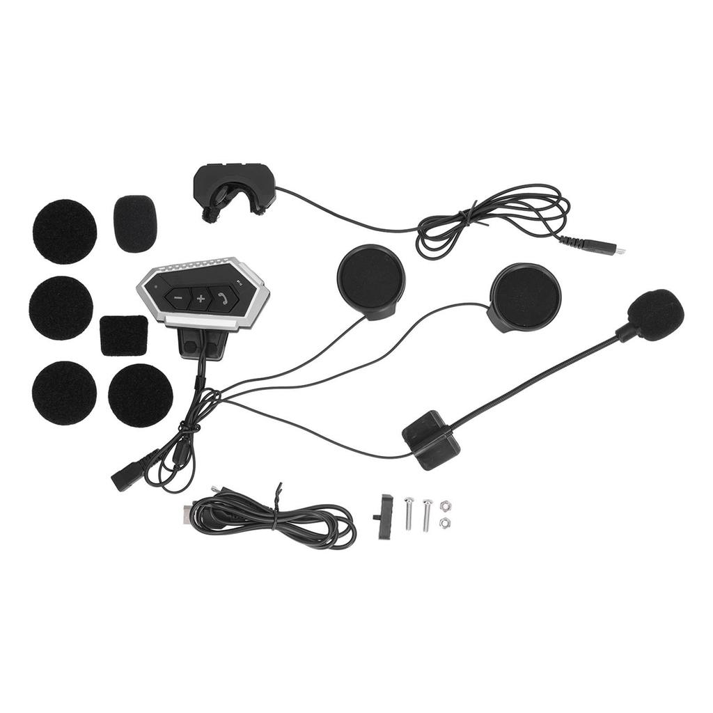 Motorcycle Helmet Bluetooth Headset Working Time 120 Hours Hands Free Call Waterproof Wireless