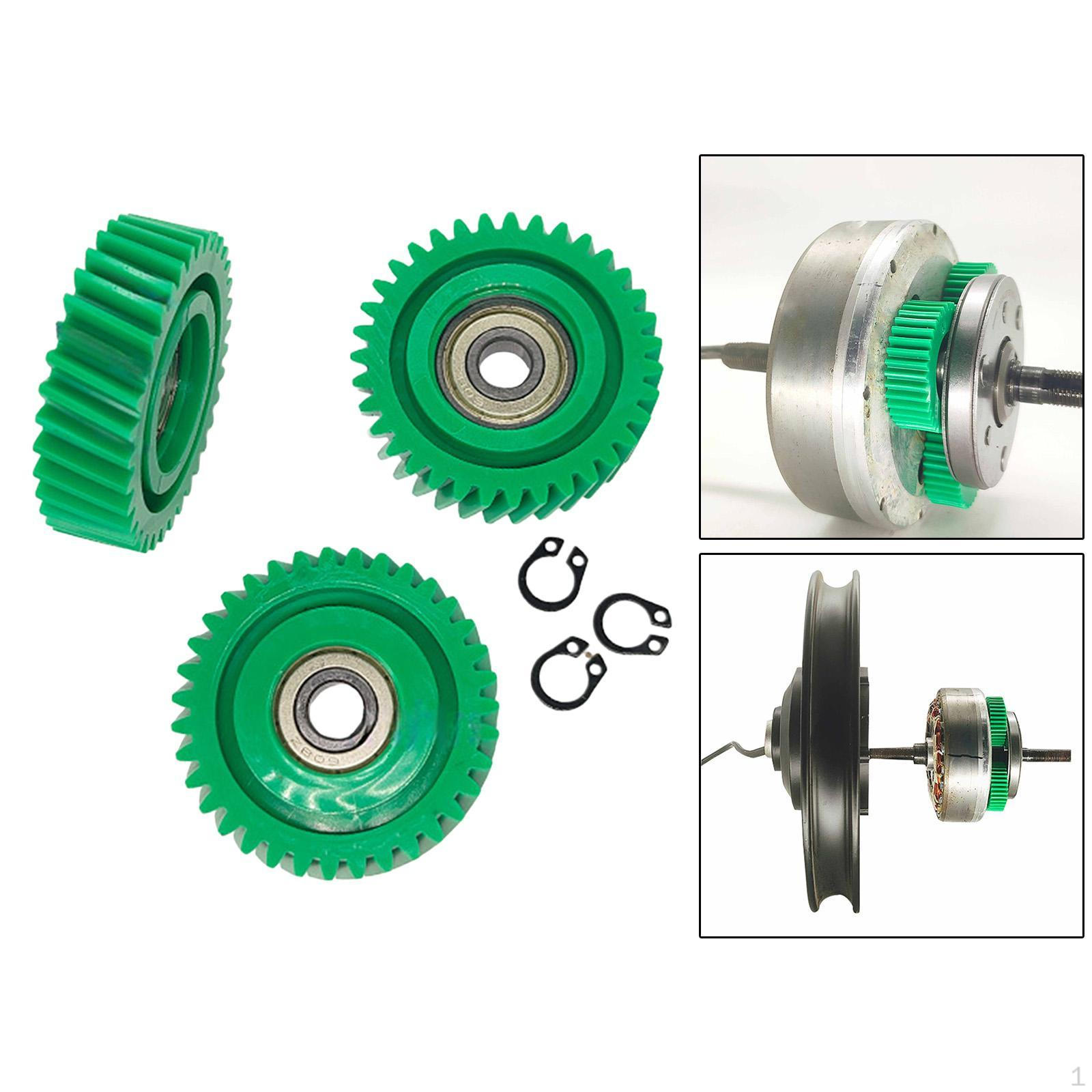 

3 Pieces Nylon Gears Professional Electronic Motor for Electric Bike 35 Tooth