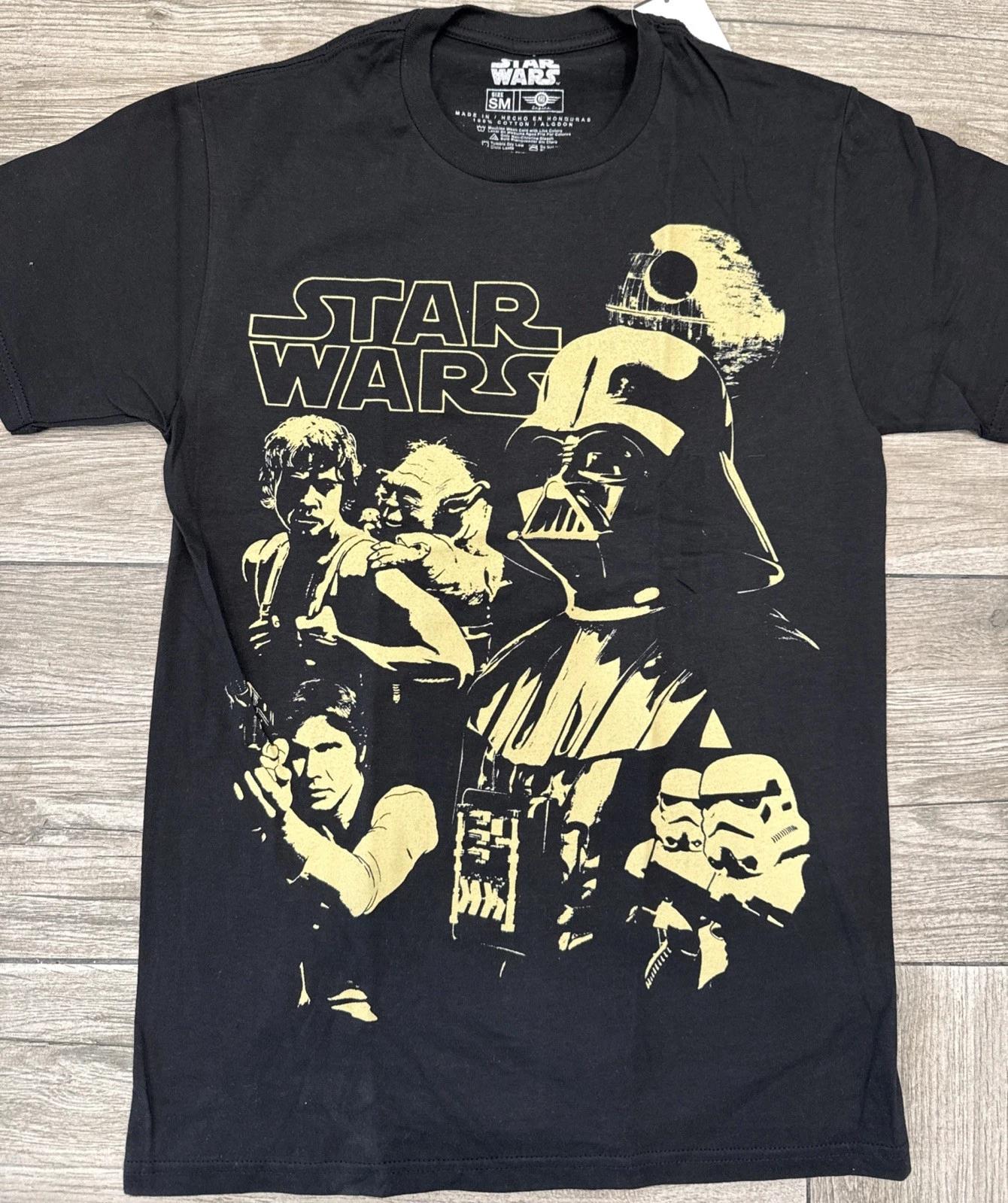 2016 Star Wars Darth Vader Yoda Luke Han Solo T-Shirt Licensed Tee Size Small S