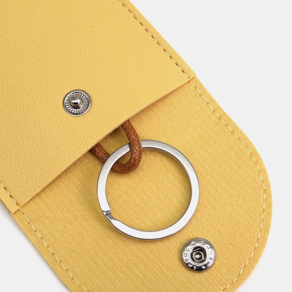 Protector Key Case Cover PU Matte Leather Keychain Bags Car Key Fob Key Sleeve  Women