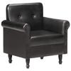 Day and Night - Day and Night Genuine Black Leather Armchair