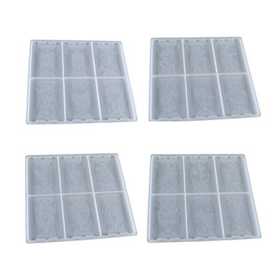 6 Sheets/24 Sheets Taluo Card Silicone Molds for Resin Casting Epoxy Molds for DIY Personalized Taluo Card Games Jewelry