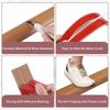 1pc 1mX3cm Wood Grain  Floor Cord Cover Pvc Self Adhesive Cord Hider for Cable Management Cable Protector Anti Stepping Cover
