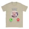 John Pork Is Calling Funny Meme T Shirt Unisexs  Pure Cotton Casual TShirt Crew Neck  Tees Short Sleeve Clothing Gift Idea