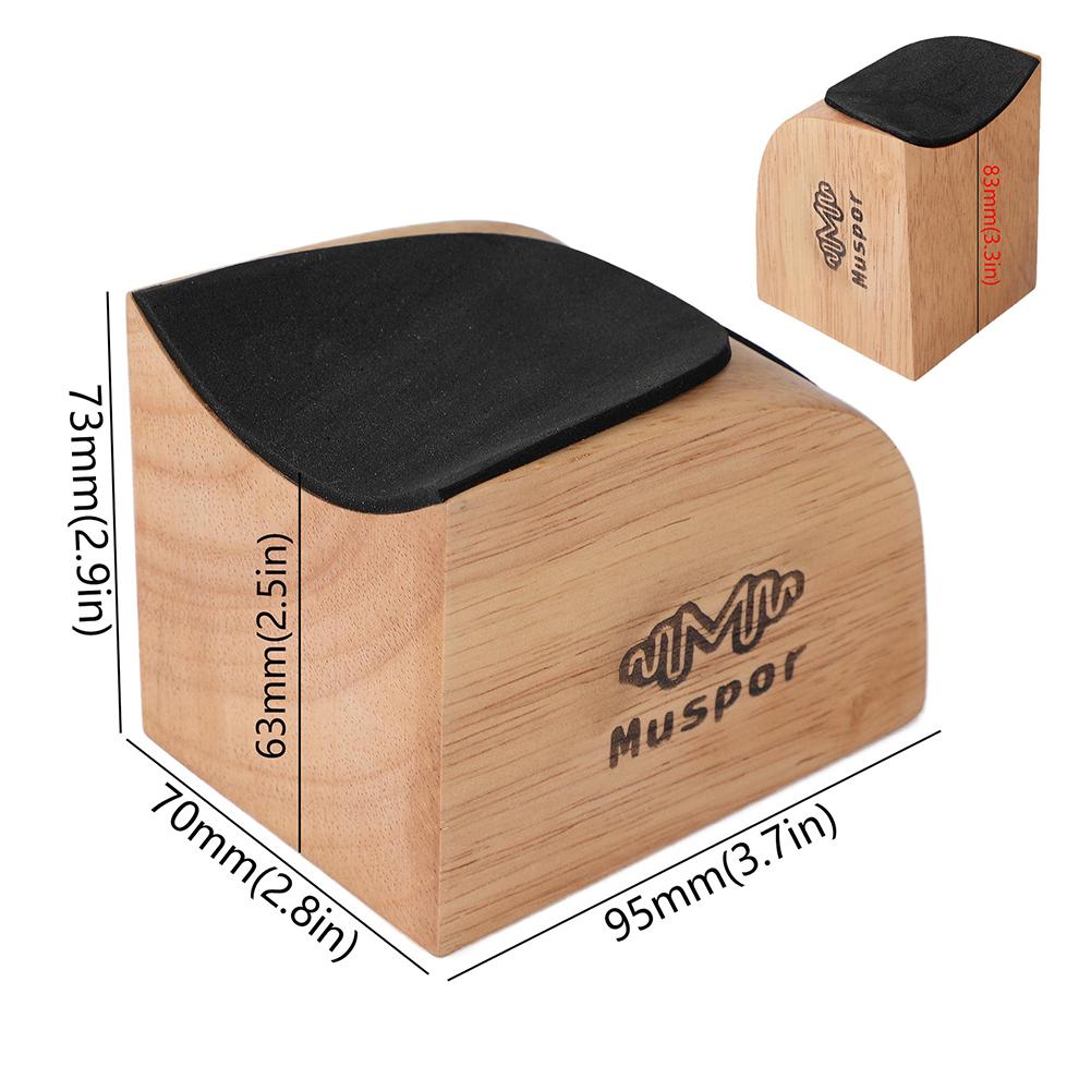 2-in-1 Gitarrenhalsstütze Gitarrenhals-Stützkissen Holz Saiteninstrument Luthier-Werkzeug Musikinstrumentenzubehör
