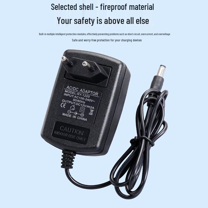 European Standard Multi-Voltage Power Adapter 12V2A, 5V2A, 12V1A, 15V2A, 24V1A, with options for 5V, 6V, 9V, 12V, 24V.