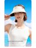 XMZ257 Open-Top Sports Sun Hat Set with Large Brim, Sunshade, and UV Protection
