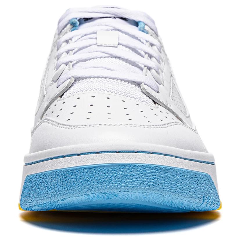 Li-Ning Comfortable Casual Non-Slip Wear-Resistant Low-Top Skate Shoes Unisex Sneakers White Blue ABCU001-4