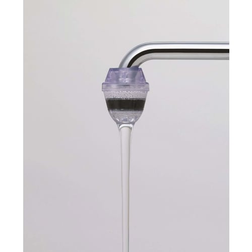 Kuritaq Aquatap Faucet Water Purifier, Simple Filter Faucet, S7.5 x 4.3 x 10cm, CQS-2048