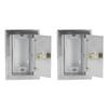 2Pcs Key Switch Box Stainless Steel Universal with Keys Accessory Set Kit for Door