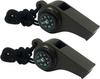 Emergency Survival Whistle 3-in-1 Emergency Whistles with Compass Thermometer Loud Safety Whistle Lanyard for Outdoor Hiking edc