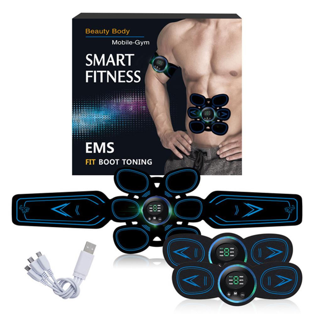 EMS Muscle Stimulator Abs Slimming Belt Abdominal Toner Body Arm Leg Waist Weight Loss Trainer Fitness Equipment Vibration Belt