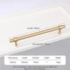 Satin Brass Drawer Pulls T Shape Furniture Handles Modern Pull Handles  Kitchen Cabinet Wardrobe