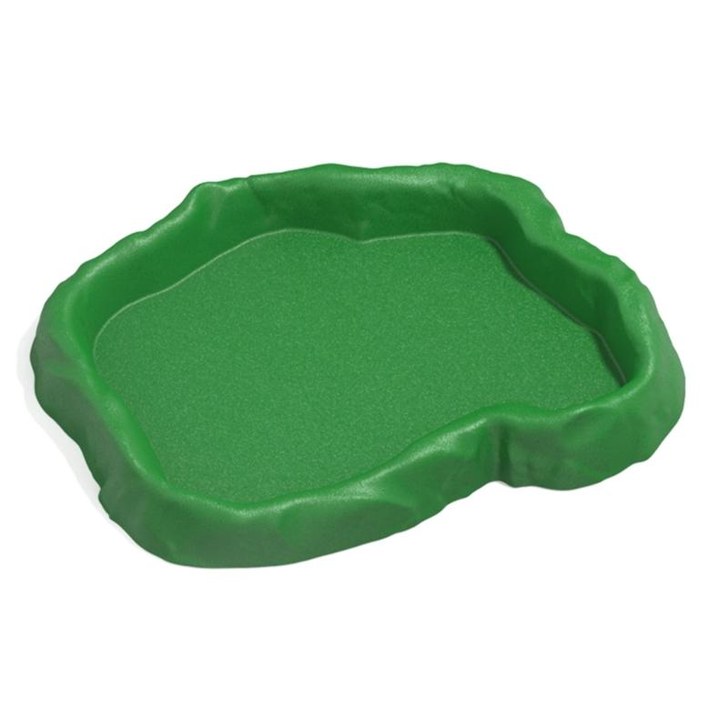 3in1 MultiFunctional Plastic Reptiles Food Water Feeder Bowl Bath Bowl For Amphibians Feeding Bathing And Watering Supply