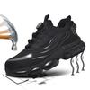 Rotary Button Safety Shoes Men Steel Toe Sneakers Puncture Proof Work Safety Boots Air Cushion Sport Work Shoes Anti-smash Boots