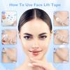 NBF Face Lift Tape Invisible, Face Tape Lifting Invisible,Facelift Tape for Makeup Tape, Instant Face Lift Tape for Women, Visible Results in