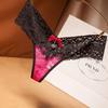 Seamless Lace Rhinestone Low-Waist Transparent Sexy Ultrathin Triangle Women's Panties