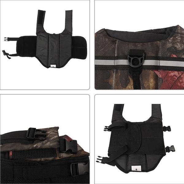 Dog Life Jacket, Reflective&Adjustable Dog Life Vests Large Float Orange Pet Swimwear,Cat Apparel Accessories For Small And Medium Dogs Swimming