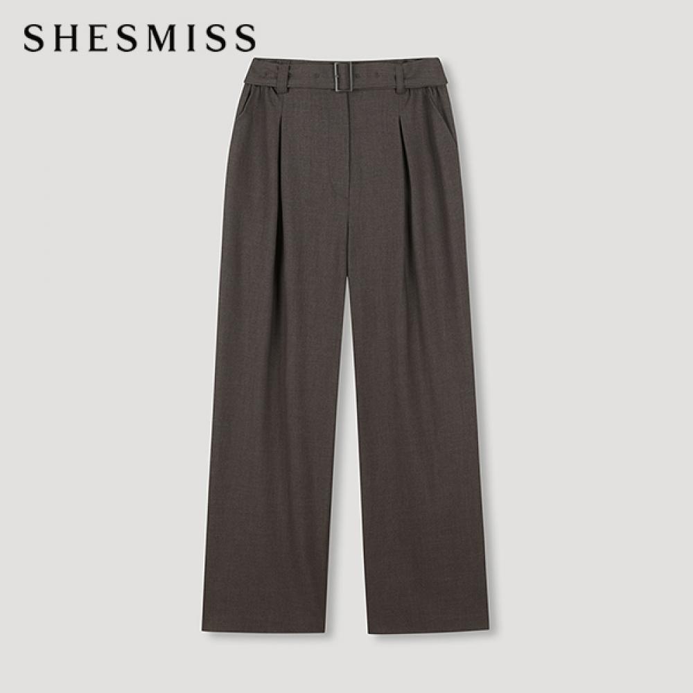 

She S miSS Belted Wide pantS SwwSln42020 Dw dark brown/55