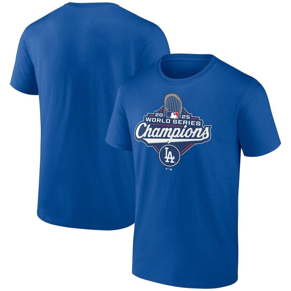 

Los Angeles Dodger 2025 World Series Champions Logo T-Shirt - Royal Reprint Unisex T-Shirt XXXXL