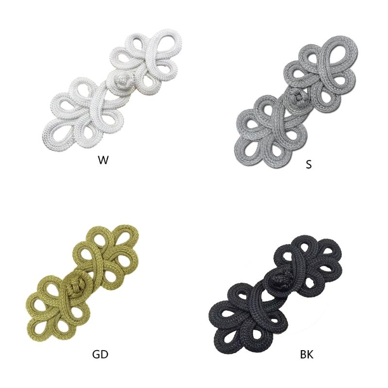 Cheongsam Frog Buttons Closure Sewing Fasteners for Sweater Coat Cheongsam Traditional Handcraft Accessories