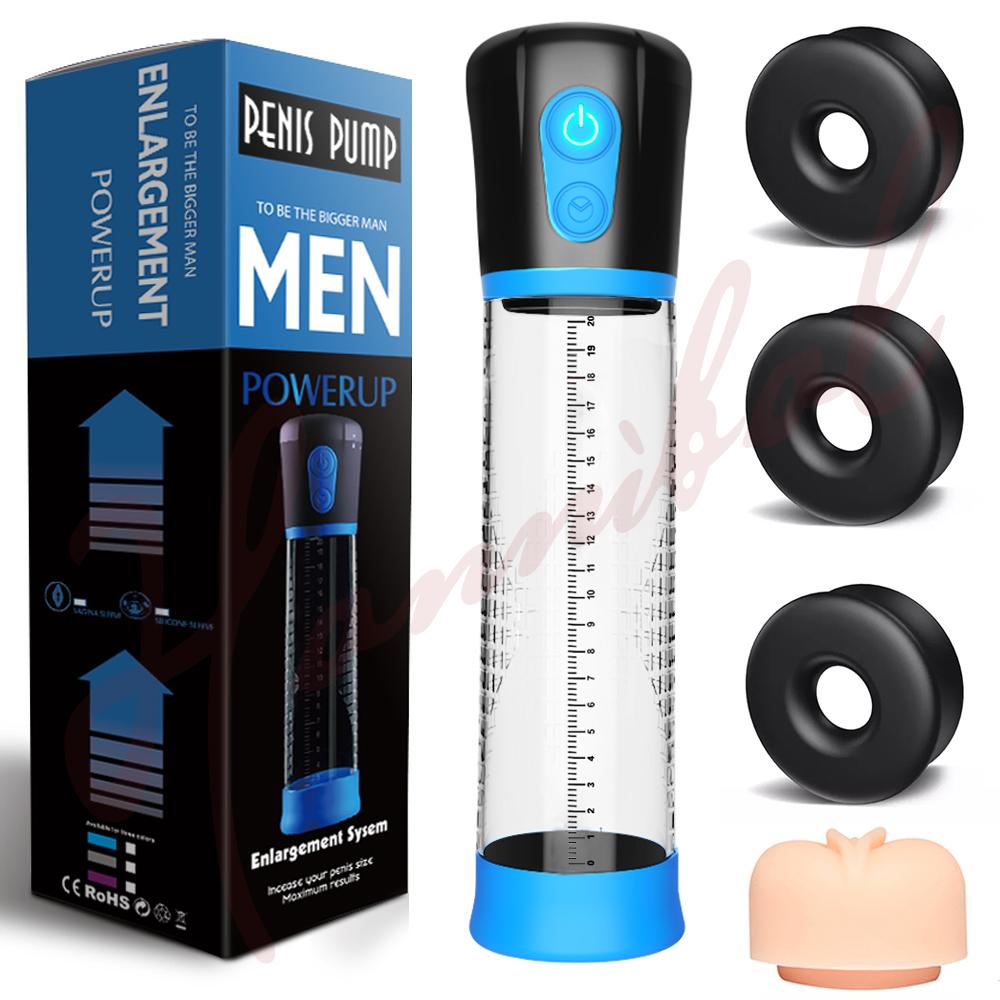 Hannibal Electric Penis Pump Penis Enlargement Extend Pump Penis Stimulation Male Masturbators Cup Dick Pump Sex Toys for