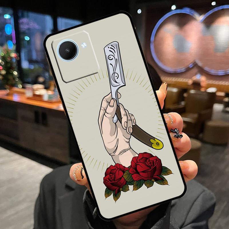 Barber Hair Stylist Case For Realme 12 Pro Plus 11 13 14 15 GT6 GT7 Pro C55 C51 C53 C25 C63 C61 C65 C67 C71 C75