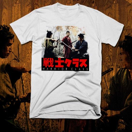 Samurai t-shirt japanese Ronin Kanji Warrior Class katana Hattori Hanzo bushido S