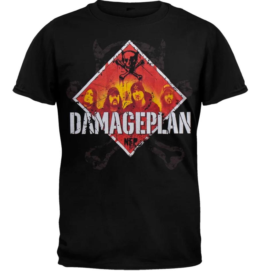 

Damageplan Men#039;s Diamond Logo Black Short Sleeve Tshirt size S5XL Unisex T-Shirt XXL
