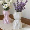 Minimalist Vase for Flowers 3D Printed Flower Vase Modern Living Room Unique Floral Vessel Bedroom Home Decor Creative Arrangement Artificial/Dried