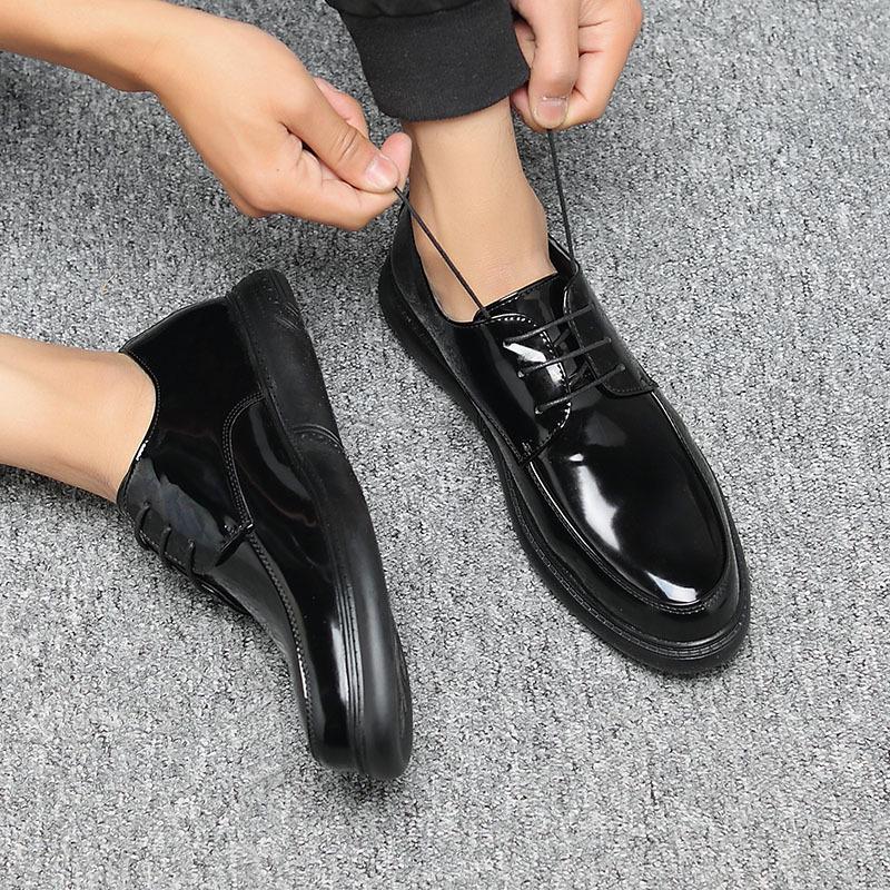 Nuevos zapatos casuales formales de negocios zapatos de plataforma retro de  cabeza redonda con zapatos de charol de cuero comprar a buen precio —  entrega gratuita, reseñas reales con fotos — Joom