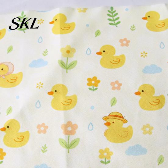 Dog Bandana Soft Fabric Cute Duck Cat Bandana, Yellow Print Pet Breathable Scarf Scarf, Adjustable Triangular Neck for Cats Small Dogs