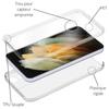 Case for Samsung Galaxy S22 - 360 Full Cover Case Transparent 2 Parts Front Back Snap-on Phonillico®
