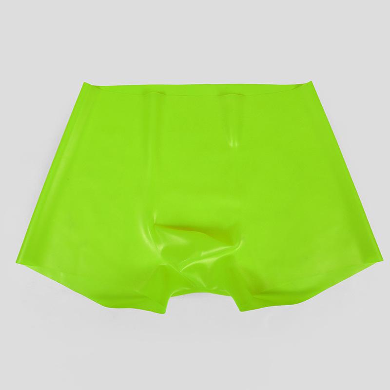 Fetish Latex Tight Panties Men Rubber Elastic Pouch Translucent Boxers Shorts Dj Club Bar Show Costumes Private Party Lingerie