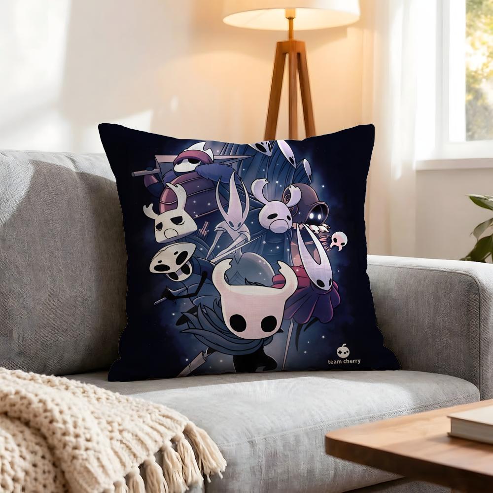 Game Hollow Knight Cushion Cover 1Pcs Decorative Covers Soft Cushion Case For Sofa Couch Decor 40X40 45X45 Pillowcases