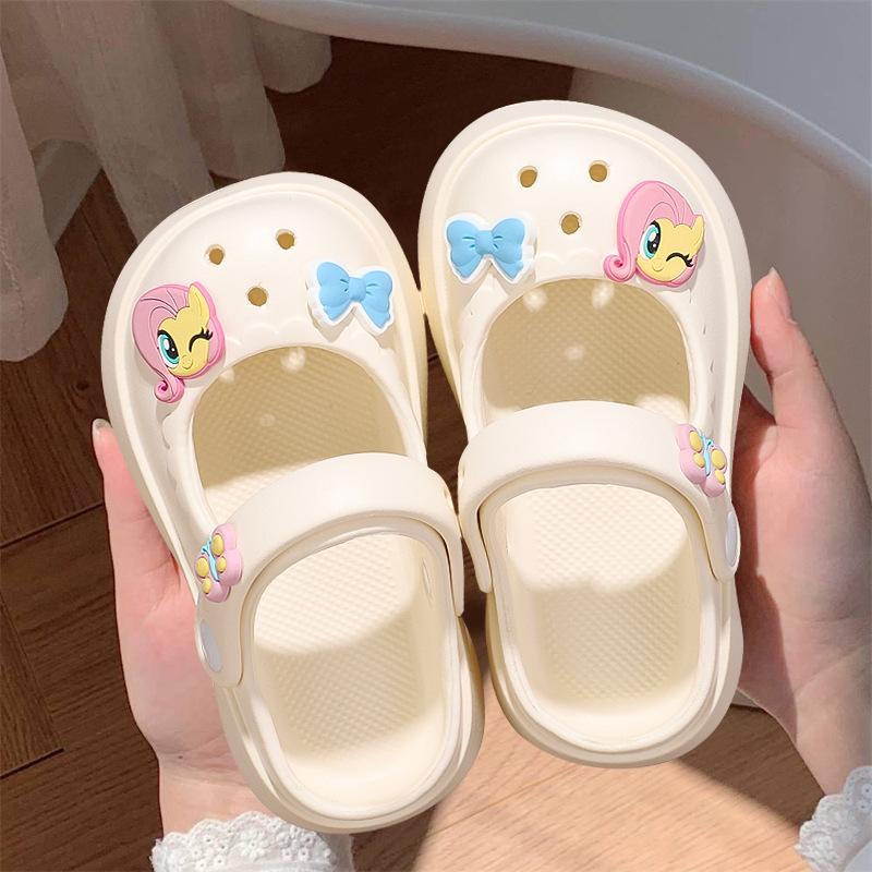 Garden Shoes Age-Size Female Parent-Child Beach Sandals Light Bottom Hole Shoes DIY