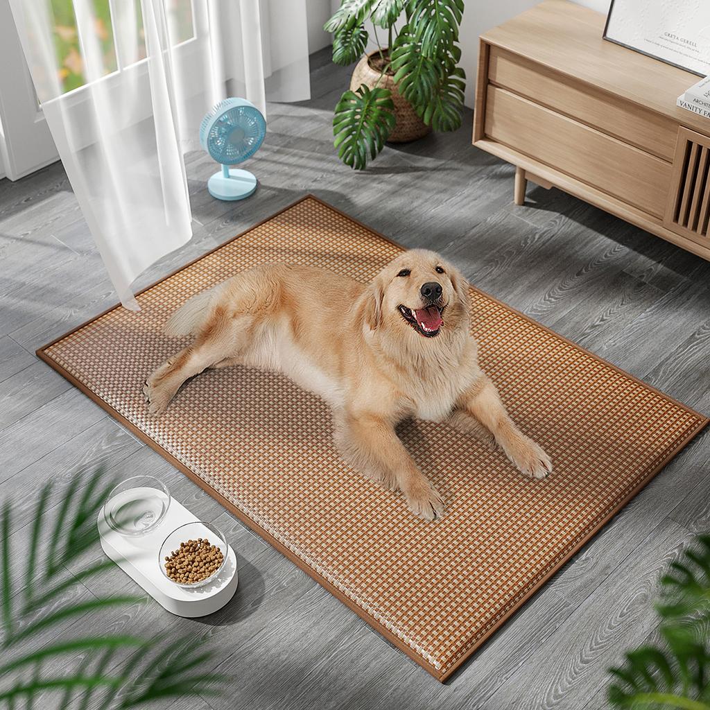 Cooling Pet Mat for Dogs & Cats - Breathable Summer Sleeping Pad, Anti-Chew Durable Dog Bed, Scratch-Resistant Ice Pad